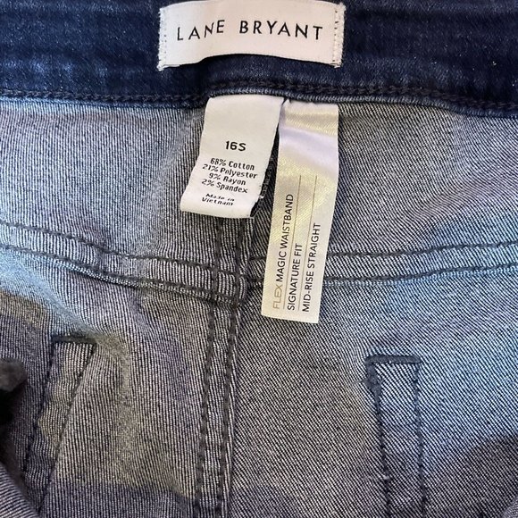 Lane Bryant Size 16S Mid Rise Straight Jeans Signa - Picture 11 of 11